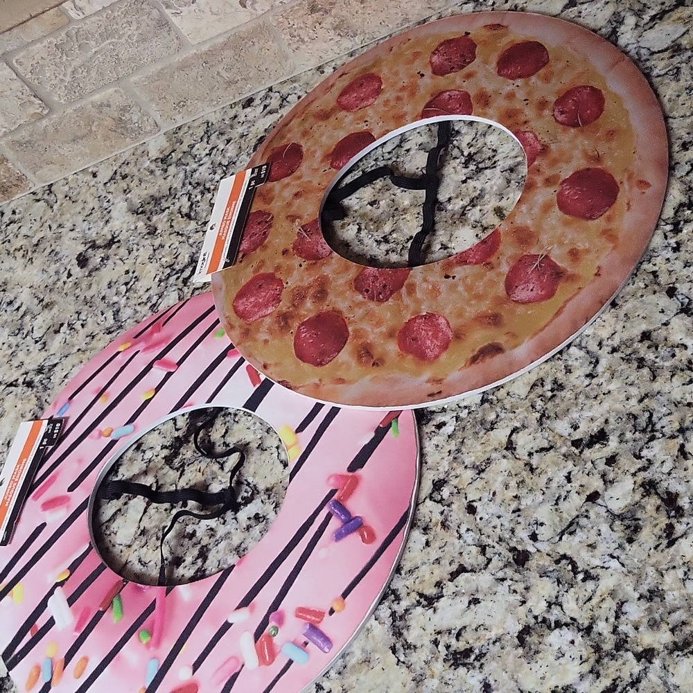 Jumbo Masks Pair Pizza & Donut